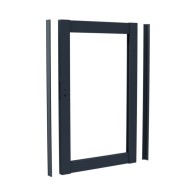 DuraPost aluminium gate frame in an Anthracite Grey colour