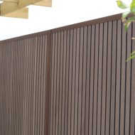 DuraPost Urban composite fence boards shown in a garden
