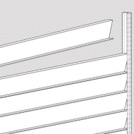Image showing DuraPost Z-Boards stacked on top of each other to create a fence panel
