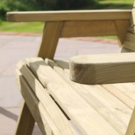 Front view of the Zest Freya garden bench