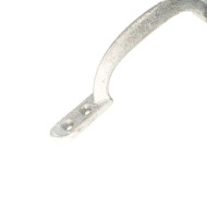 Galvanised Door handle close up