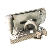 Safety Hasp with robust plate for padlocking