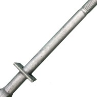 Galvanised top hinge for hanging metal gates