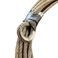 Close up view of the Kinghitter wire rope