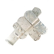 Kick over wooden gate latch