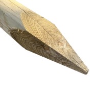 Uniform round wooden post