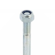 Galvanised Nyloc nut shown here on a bolt