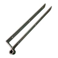 Offset hinge for wooden gate