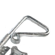 Ornamental Forged Drop Bolt, close up