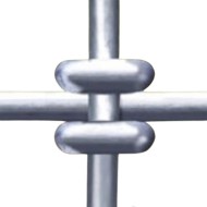 Close up view of the 'R Knot' on a Hampton HNHT8/80/15 stock fence net