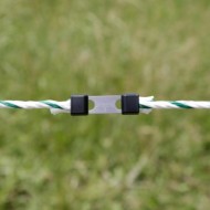 Rutland  litzclip rope connector on a fence