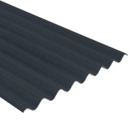 Briarwood painted slate blue fibre cement sheets