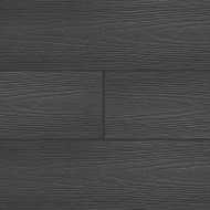 Close up of Ultrashield recycled plastic decking in Silver Grey colour