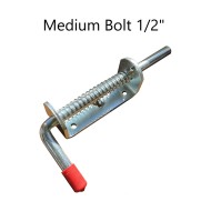 Medium spring loaded bolt