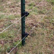 Bottom of a Rutland metal t-post shown