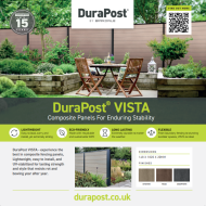 Informational page on the DuraPost Vista Range