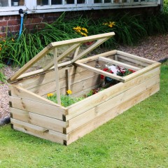 Zest sleeper cold frame garden planter