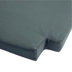Zest Emily 2 seater bench cushion in dark grey