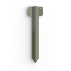 FENCEMATE® Sleeper Pin Straight Bracket, Olive Grey, 440mm x 2mm