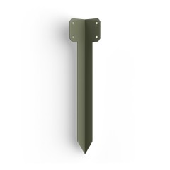 FENCEMATE® Sleeper pin corner bracket Olive Grey 440mm x 2mm