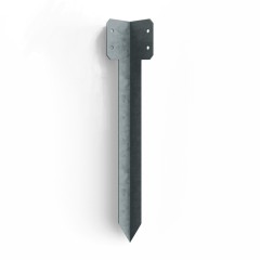 FENCEMATE® Sleeper pin corner bracket galvanised, 440mm x 2mm