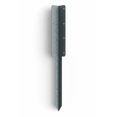 FENCEMATE® Double sleeper pin corner bracket, galvanised, 750mm x 2mm