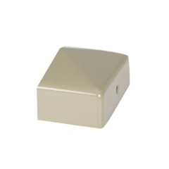 Durapost half post cap with bracket in Olive Grey colour