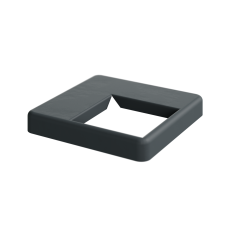 DuraPost corner post bolt down cover plate in Anthracite Grey