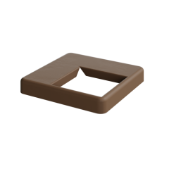 DuraPost Sepia Brown Cover Plate for corner post bolt down