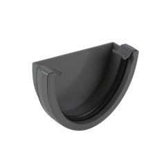 Brett Martin BR077G Stop End external for 115mm deep flow, in grey