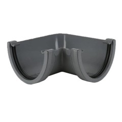 Brett Martin BR078G 90° gutter bend for 115mm deep flow, in grey