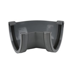 Brett Martin BR079G 135° gutter bend for 115mm deep flow, in grey