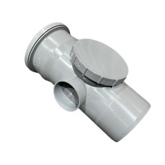 Brett Martin BS410 110mm push fit soil pipe access in grey