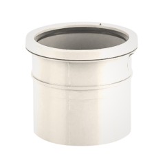 Brett Martin BS432W single downpipe connector in white