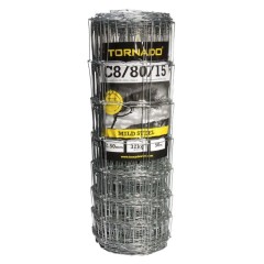 Tornado C8/80/15 Hinge Joint Mild Steel Livestock Net 50m