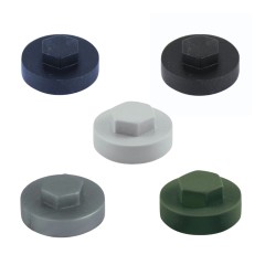 19mm coloured caps made for 8mm hex head screws with 19mm washer