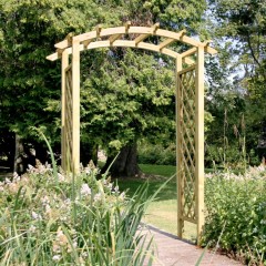 Zest Daria arch shown here over a garden path