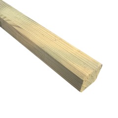 These Scandinavian and Baltic treated redwood decking spindles fit in our decking handrail at 125mm centres as inner posts