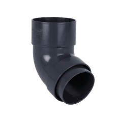 68mm down pipe bend 112 & 1/2° for deep style plastic guttering