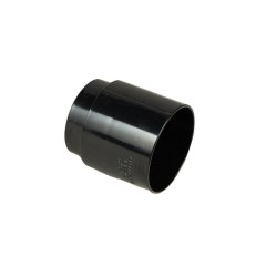 Single downpipe connector for deep style plastic guttering