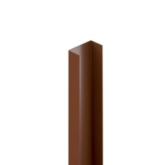 DuraPost end infill for classic post 2100x48mm in Sepia Brown
