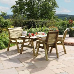 Zest Freya 4 seater outdoor dining set