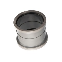Down pipe connector double socket for plastic guttering