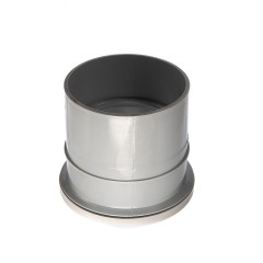 Single downpipe connector for deep style plastic guttering