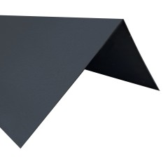 Anthracite flashing 193mm x 193mm x 90° with hemmed edges