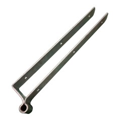 Offset hinge for wooden gate