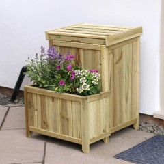 Zest Parcel store with planter