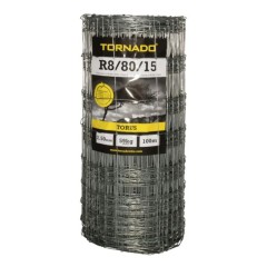Tornado R8/80/15 Stiff Stay high tensile stock fencing roll in 100m length