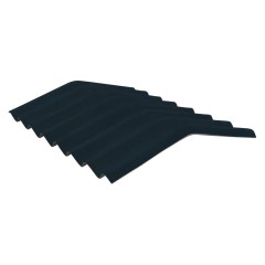 Briarwood painted slate blue fibre cement closed ridge