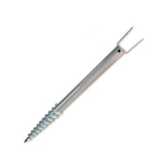 Spiral ground/retaining anchor for solar units